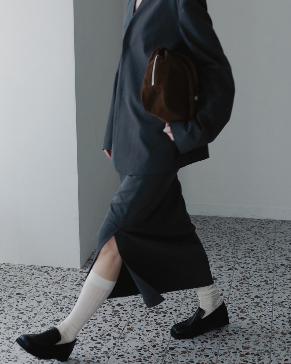 Ecoleather Boston Bag Ecoleather Boston Bag,エコレザーボストンバッグ,62521018,バック,グッズ,小物,ボストンバッグ,ànuke,アンヌーク,lifes,ライフズ,25aw