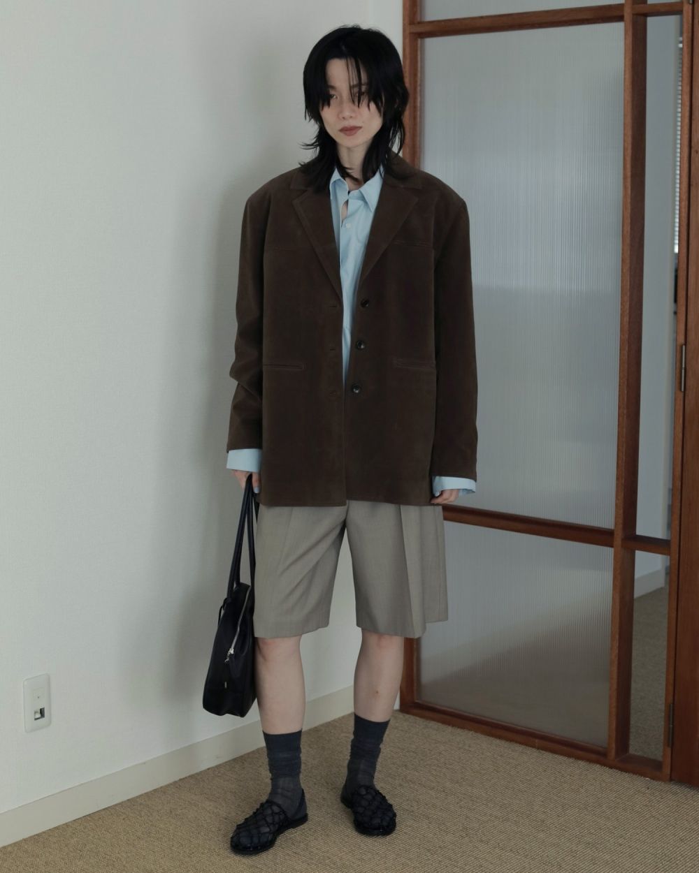 Ecoleather Boston Bag Ecoleather Boston Bag,エコレザーボストンバッグ,62521018,バック,グッズ,小物,ボストンバッグ,ànuke,アンヌーク,lifes,ライフズ,25aw