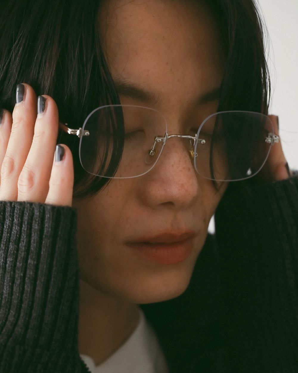 Rimless Glass Rimless Glass,リムレス グラス,62521019,眼鏡,クリア眼鏡,サングラス,クリア,ànuke,アンヌーク,lifes,ライフズ,25aw