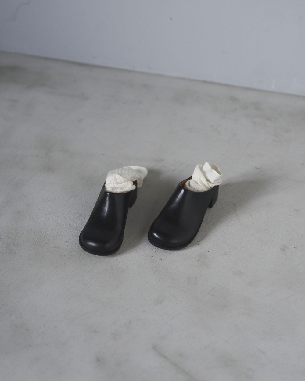 anuke アンヌーク Ecoleather Heel Slip-ons サボ Ecoleather Heel Slip-ons（フラットシューズ）｜ànuke
