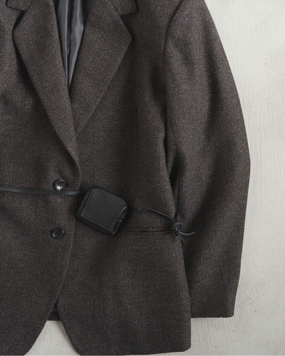 Ecoleather Waist Pouch Ecoleather Waist Pouch,エコレザーウエストポーチ,62521023,ポーチ,ウエストポーチ,BAG,小物,ànuke,アンヌーク,lifes,ライフズ,25aw