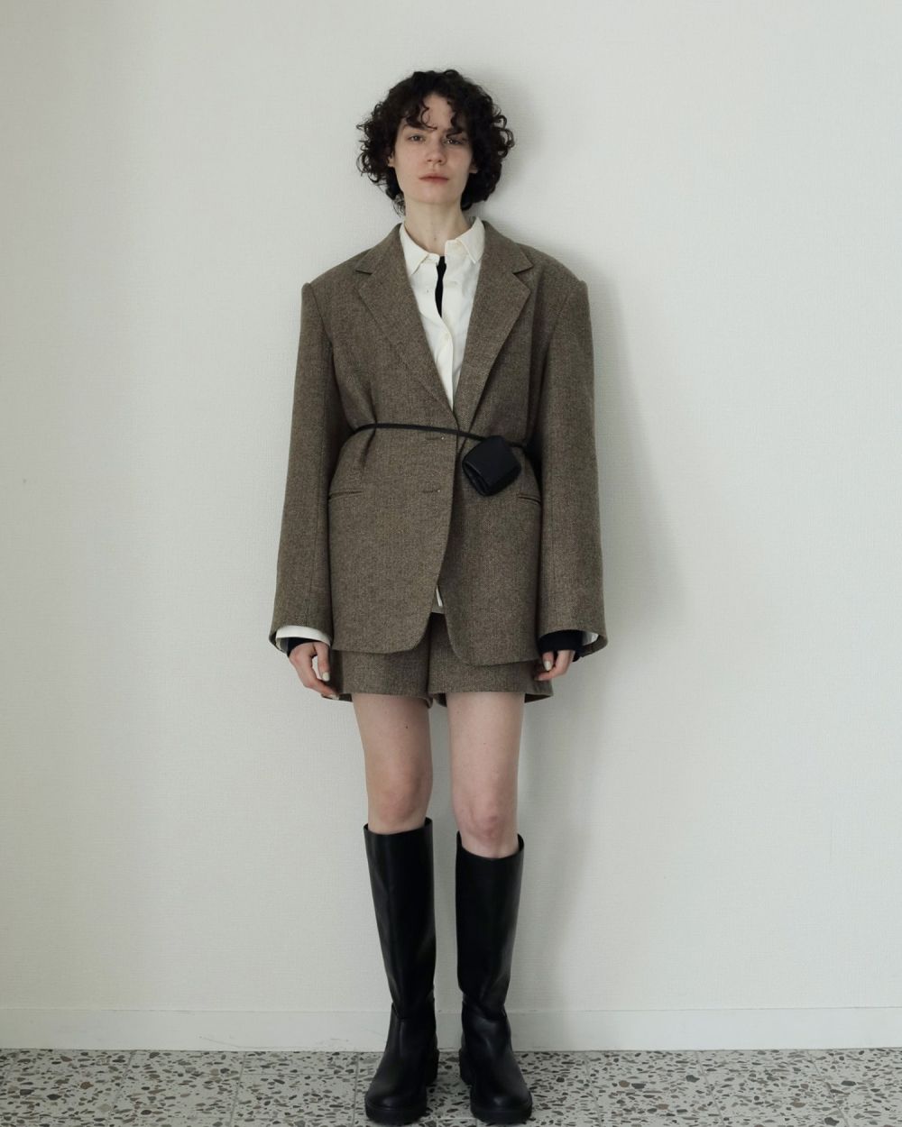 Ecoleather Waist Pouch Ecoleather Waist Pouch,エコレザーウエストポーチ,62521023,ポーチ,ウエストポーチ,BAG,小物,ànuke,アンヌーク,lifes,ライフズ,25aw