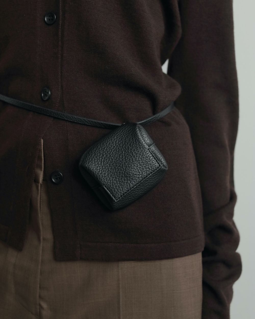 Ecoleather Waist Pouch Ecoleather Waist Pouch,エコレザーウエストポーチ,62521023,ポーチ,ウエストポーチ,BAG,小物,ànuke,アンヌーク,lifes,ライフズ,25aw