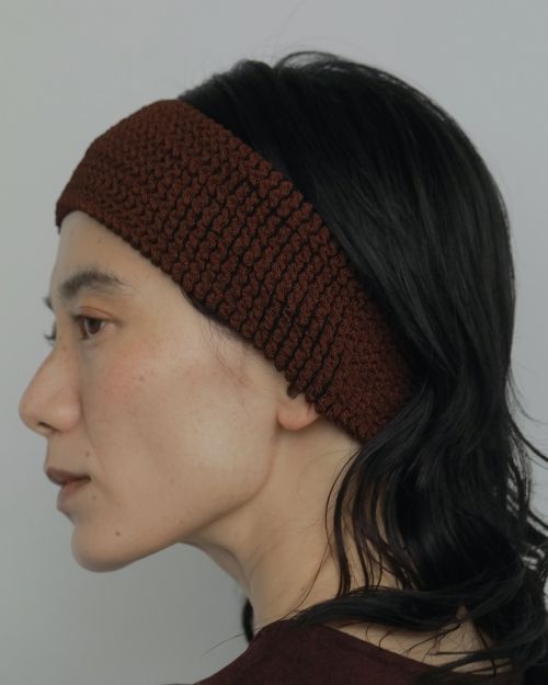 DIRK BIKKEMBERGS ダークビッケンバーグ　穴あきニットヘアバンド DIRK BIKKEMBERGS ダークビッケンバーグ 穴あきニットヘアバンド DIRK