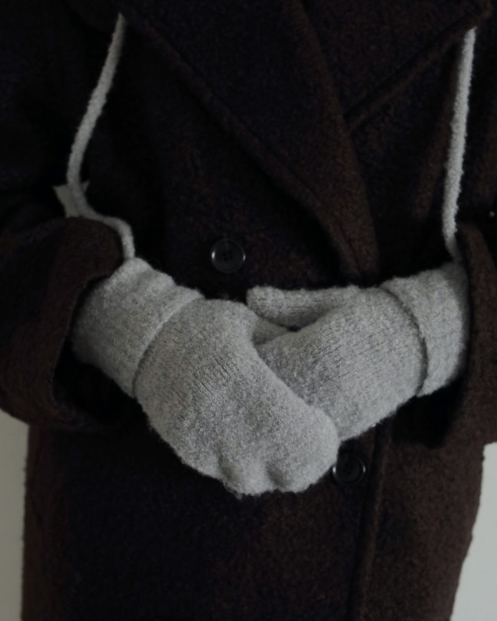 Boucle Knit Mittens Boucle Knit Mittens,ブークレニットミトン,62521027,手袋,ニット,小物,ànuke,アンヌーク,lifes,ライフズ,25aw