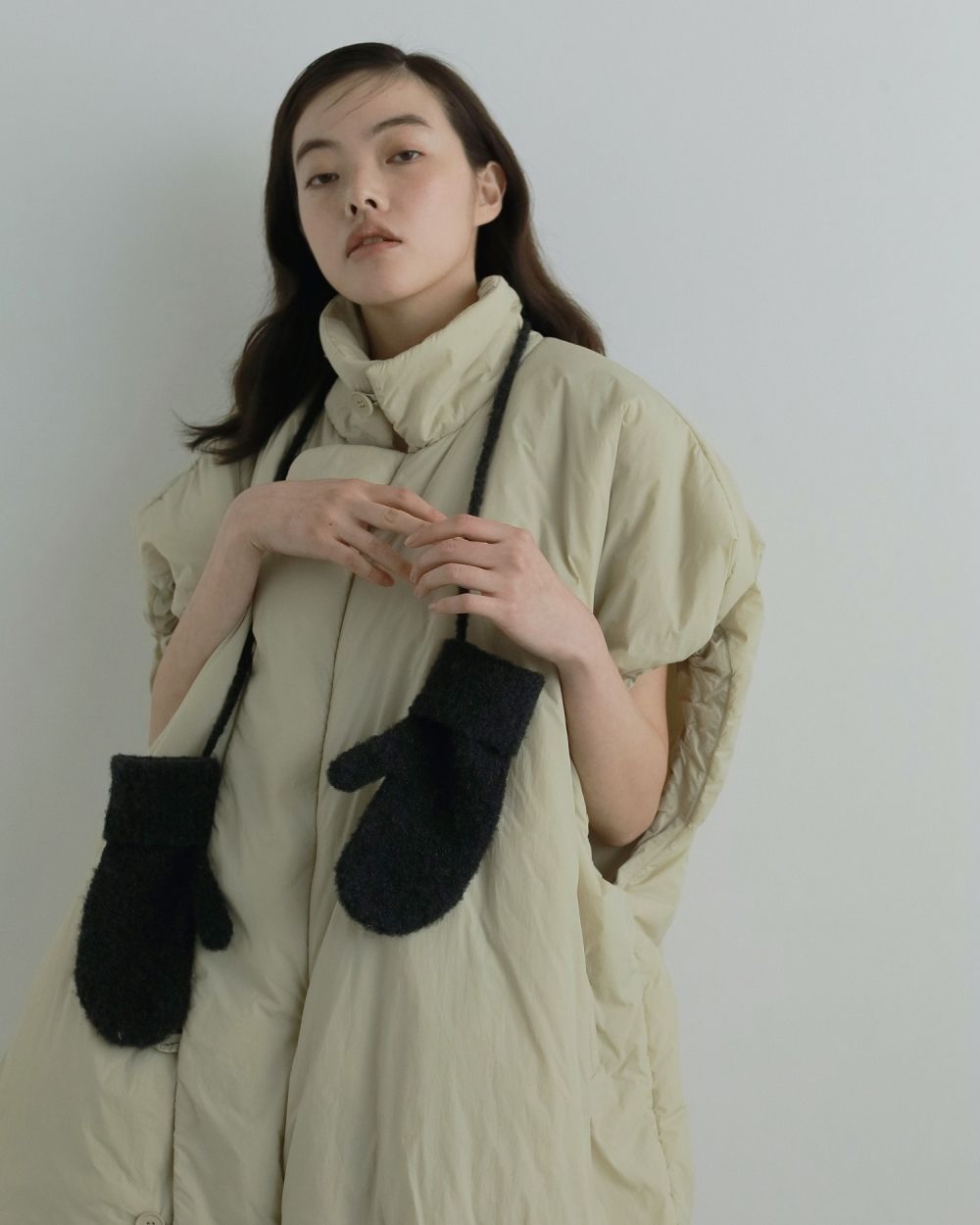 Boucle Knit Mittens Boucle Knit Mittens,ブークレニットミトン,62521027,手袋,ニット,小物,ànuke,アンヌーク,lifes,ライフズ,25aw