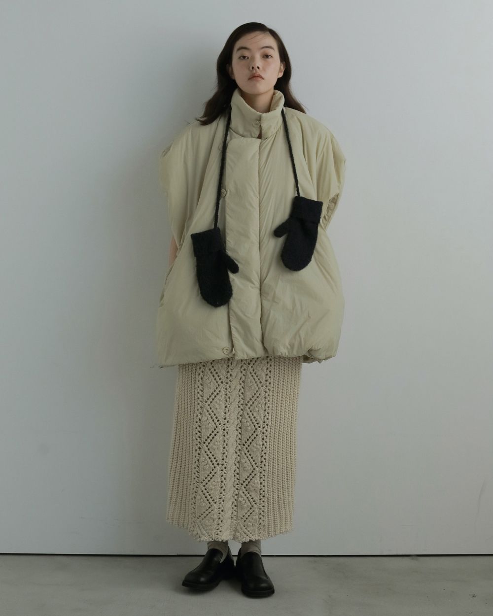 Boucle Knit Mittens Boucle Knit Mittens,ブークレニットミトン,62521027,手袋,ニット,小物,ànuke,アンヌーク,lifes,ライフズ,25aw