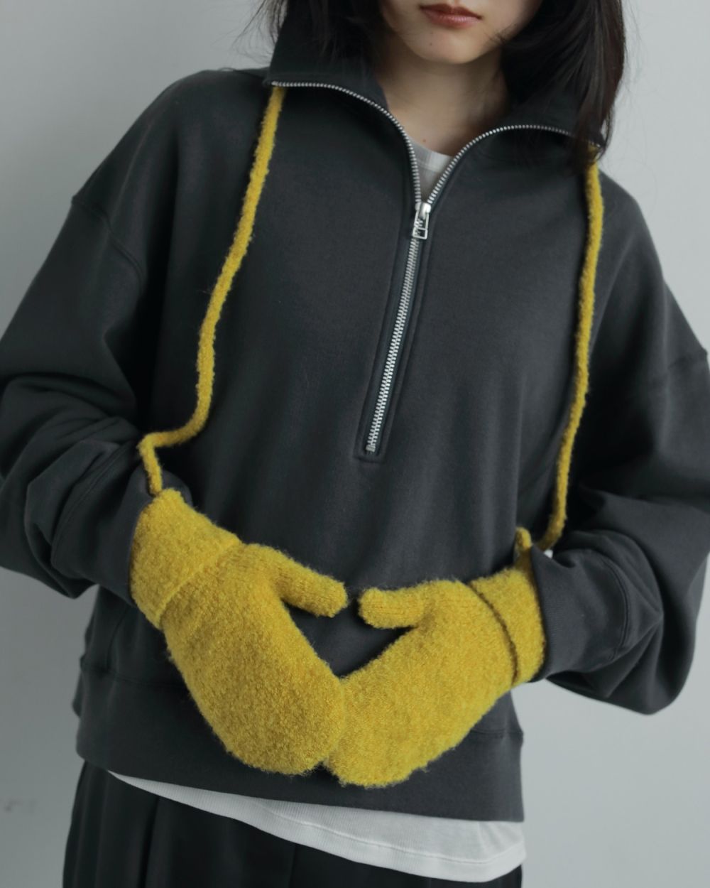 Boucle Knit Mittens Boucle Knit Mittens,ブークレニットミトン,62521027,手袋,ニット,小物,ànuke,アンヌーク,lifes,ライフズ,25aw