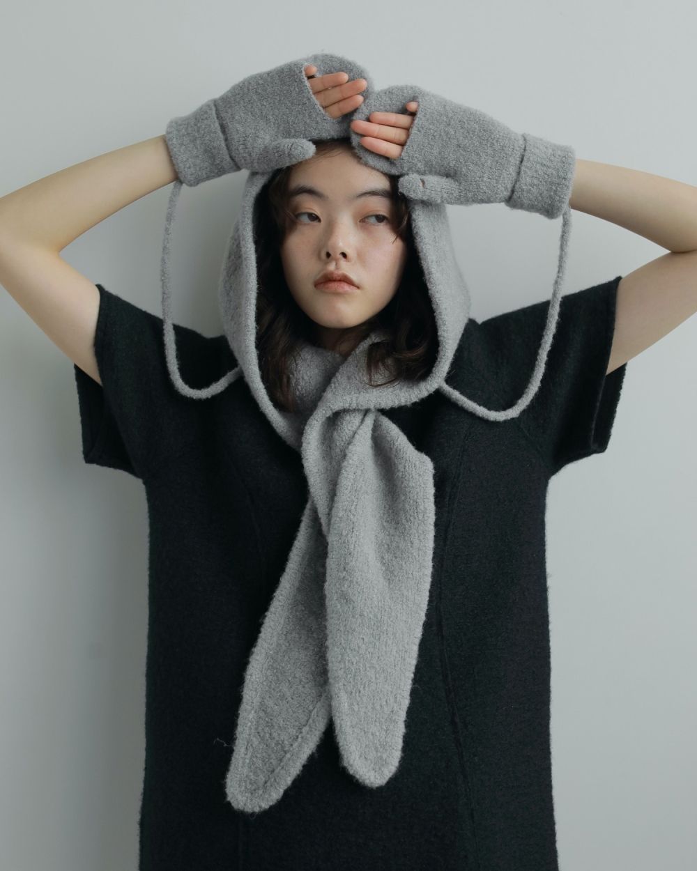 Boucle Knit Mittens Boucle Knit Mittens,ブークレニットミトン,62521027,手袋,ニット,小物,ànuke,アンヌーク,lifes,ライフズ,25aw