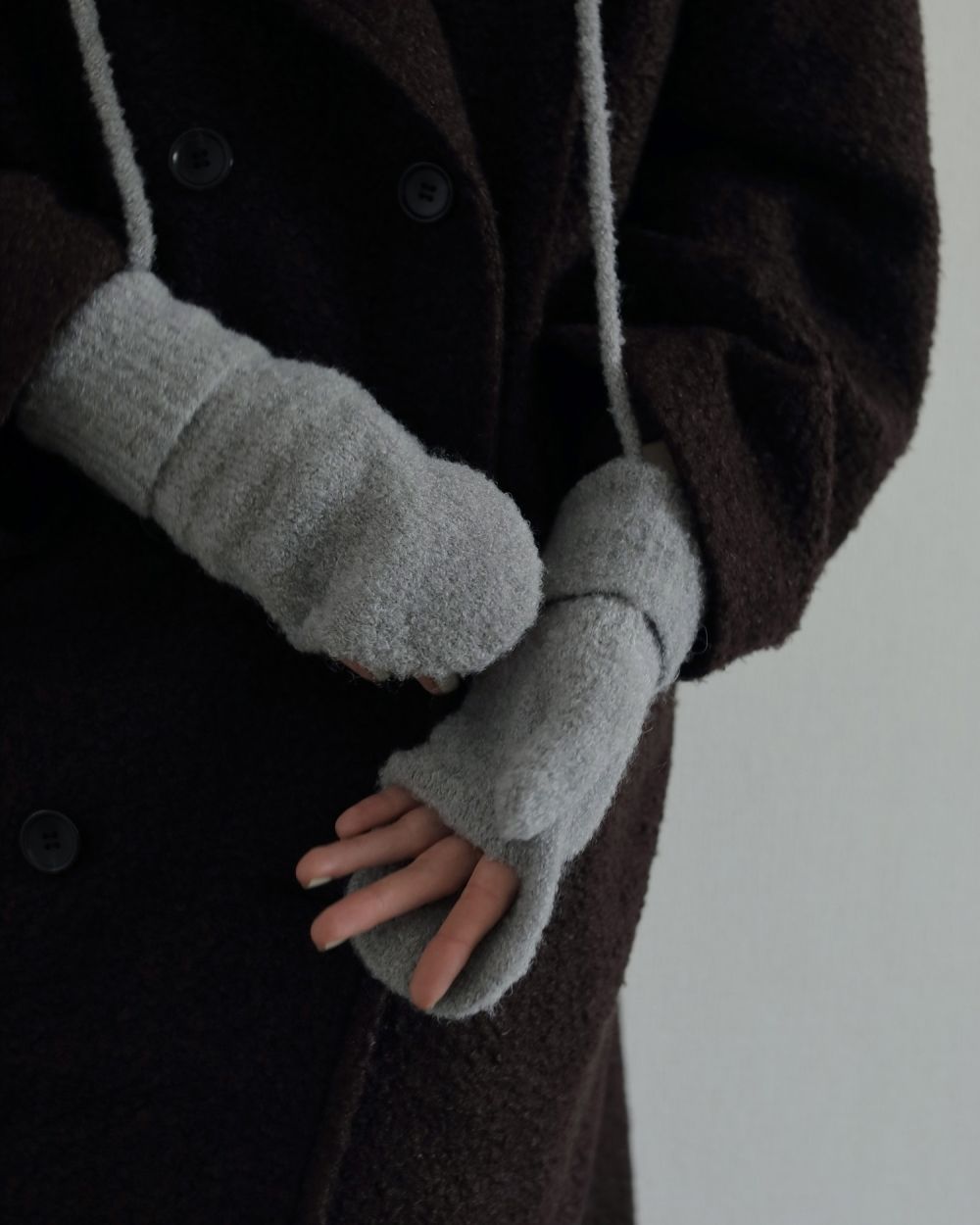 Boucle Knit Mittens Boucle Knit Mittens,ブークレニットミトン,62521027,手袋,ニット,小物,ànuke,アンヌーク,lifes,ライフズ,25aw