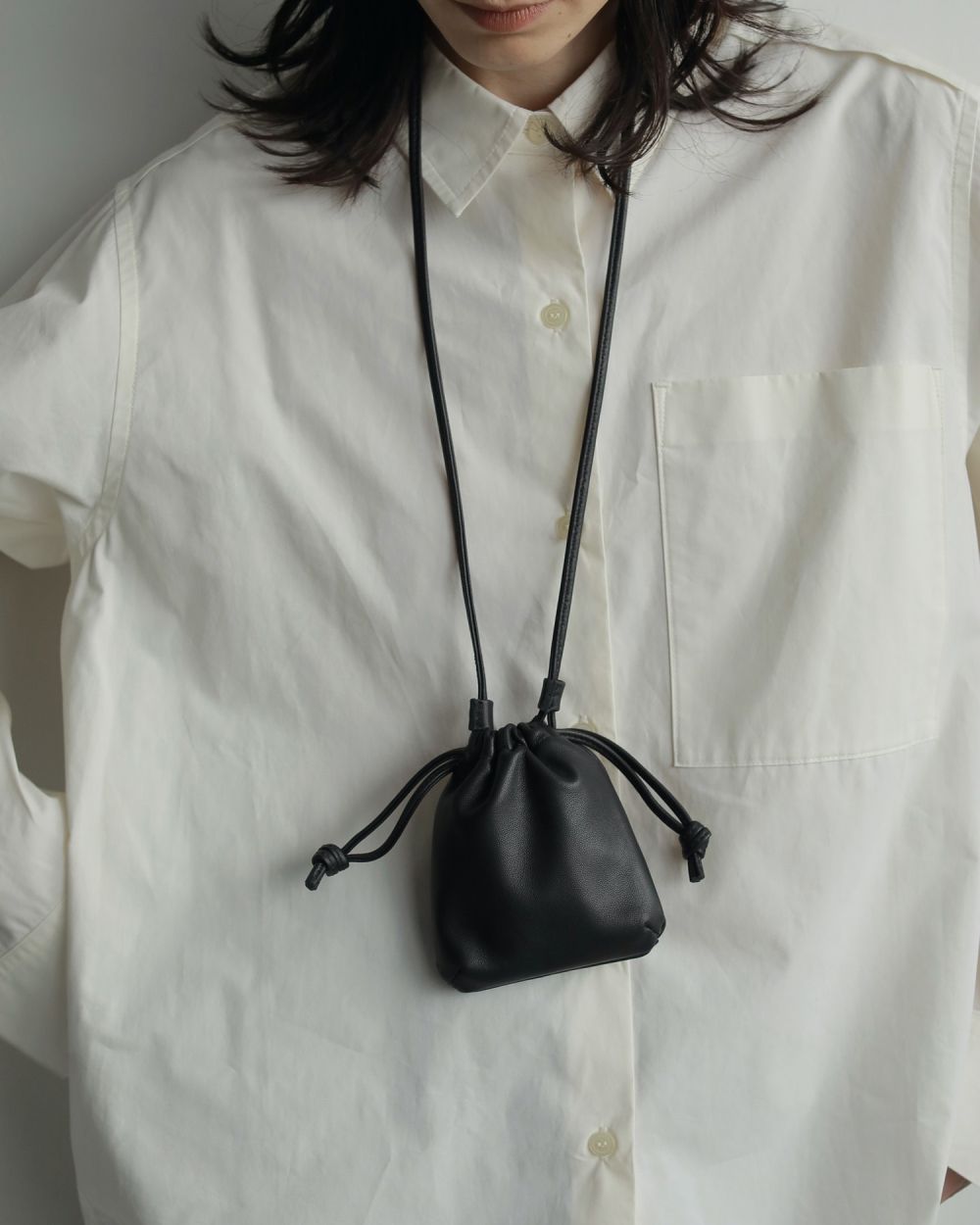 Leather Mini Pochette Leather Mini Pochette,レザーミニポシェット,62521030,ポシェット,グッズ,小物,ショルダー,バッグ,ànuke,アンヌーク,lifes,ライフズ,25aw