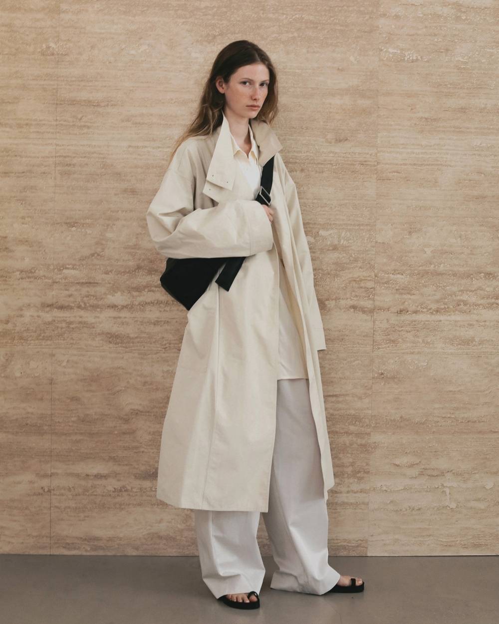 Standcollar Long Coat Standcollar Long Coat,スタンドカラー ロング コート,62610002,コート,アウター,ロングコート,スタンドカラー,羽織,ànuke,アンヌーク,lifes,ライフズ,26ss