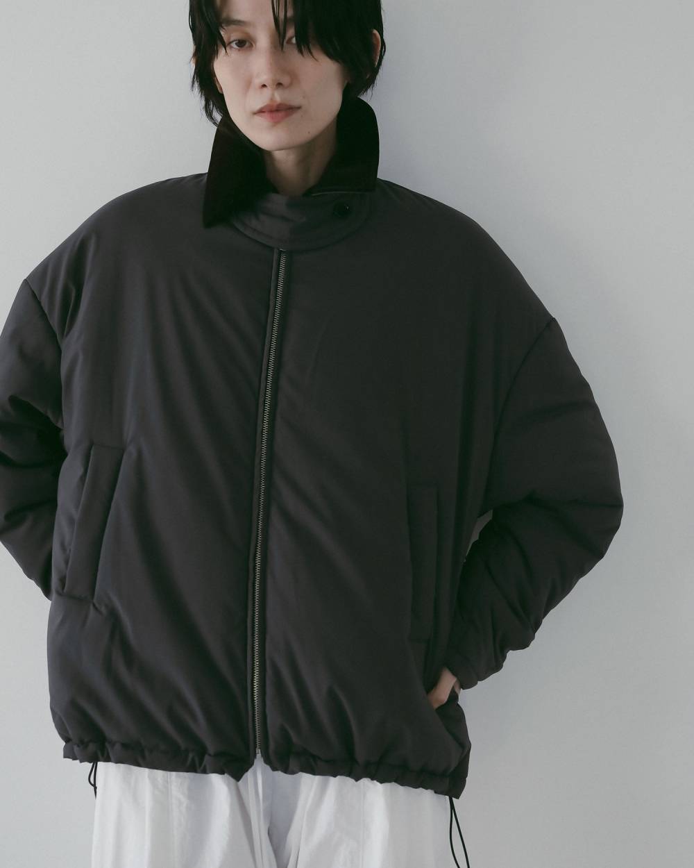 Velour Collar Blouzon 62610203,Velour Collar Blouzon(ベロア カラー ブルゾン,62610203,アウター,ブルゾン,中綿,ànuke,アンヌーク,lifes,ライフズ,26ss