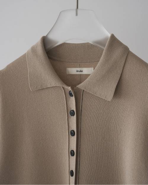 オルン　knit polo onepiece　ニットワンピース knit polo onepiece/ニットポロワンピース（ワンピース）｜OLUN