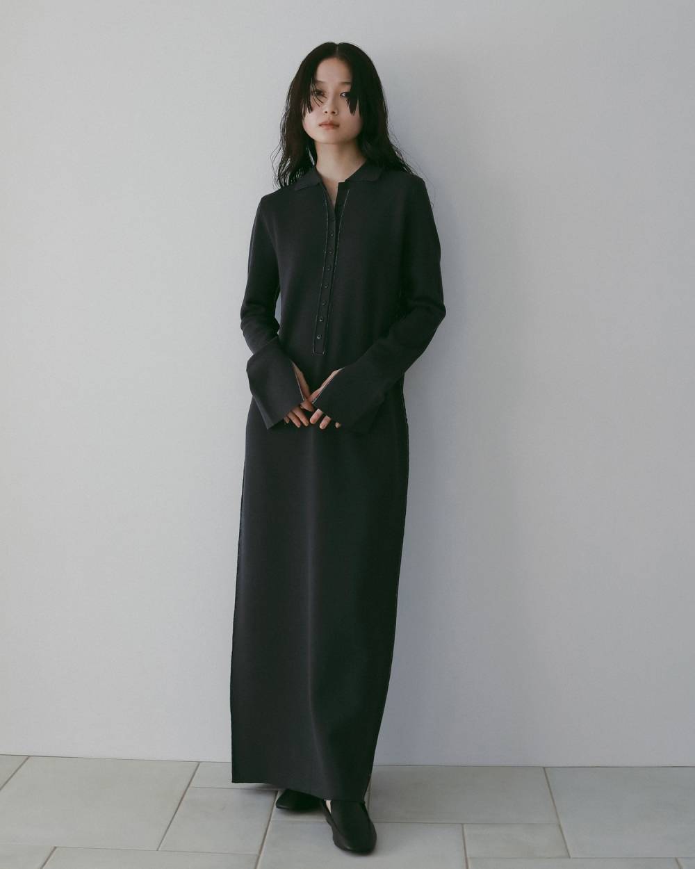 Knit Polo Onepiece Knit Polo Onepiece(ニット ポロ ワンピース,62610301,ワンピース,ワンピ,ニットワンピ,ドレス,ànuke,アンヌーク,lifes,ライフズ,26ss