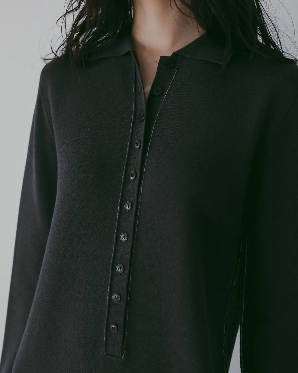 Knit Polo Onepiece Knit Polo Onepiece(ニット ポロ ワンピース,62610301,ワンピース,ワンピ,ニットワンピ,ドレス,ànuke,アンヌーク,lifes,ライフズ,26ss