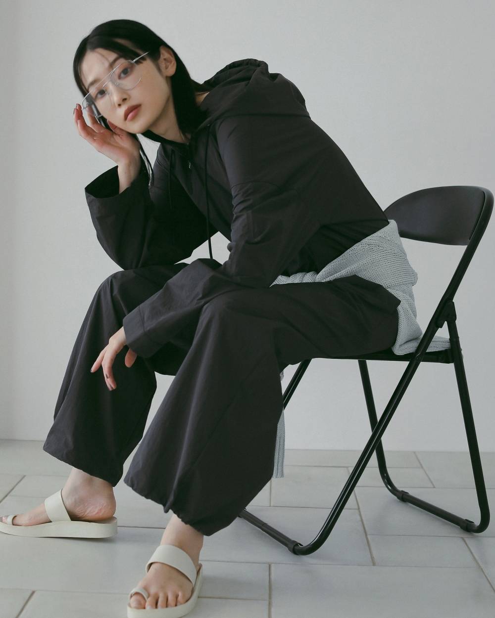 Nylon Zip Combinaison Nylon Zip Combinaison,ナイロン ジップ コンビネゾン,62610307,コンビネゾン,サロペット,オールインワン,ànuke,アンヌーク,lifes,ライフズ,26ss