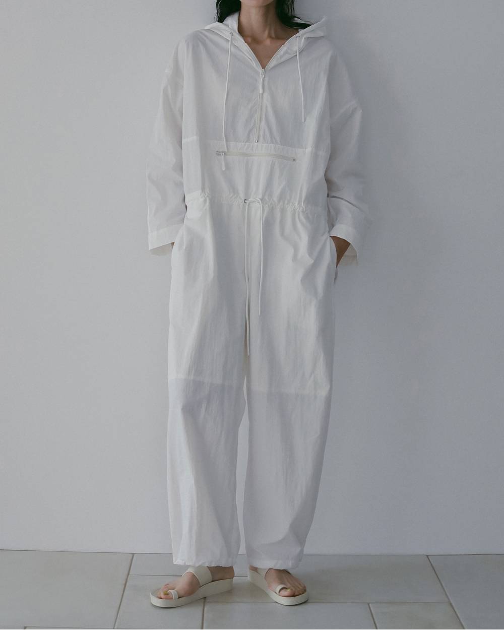 Nylon Zip Combinaison Nylon Zip Combinaison,ナイロン ジップ コンビネゾン,62610307,コンビネゾン,サロペット,オールインワン,ànuke,アンヌーク,lifes,ライフズ,26ss