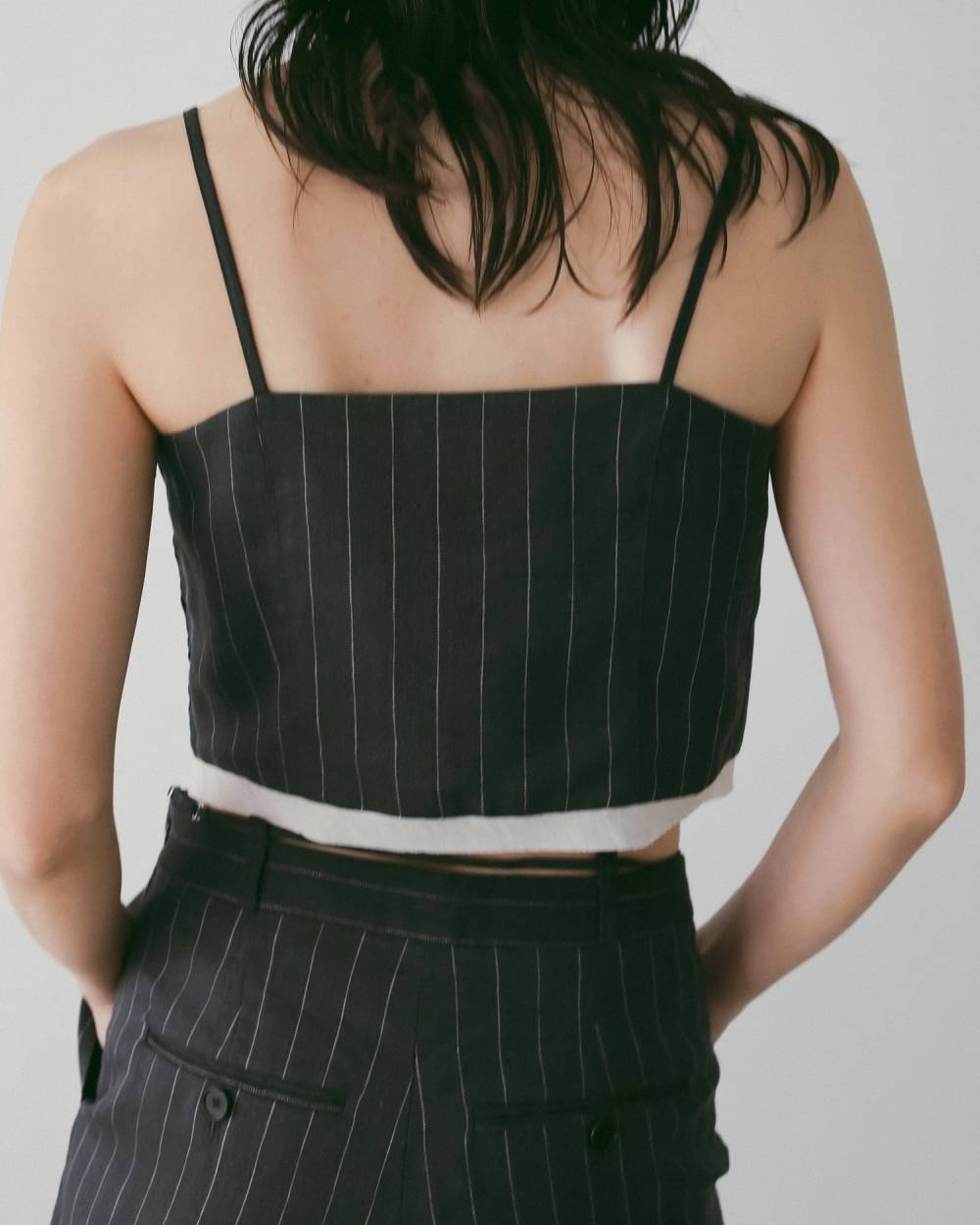 Linen Compact Camisole Linen Compact Camisole,リネン コンパクト キャミソール,62610409,キャミソール,キャミ,トップス,リネン素材,ànuke,アンヌーク,lifes,ライフズ,26ss