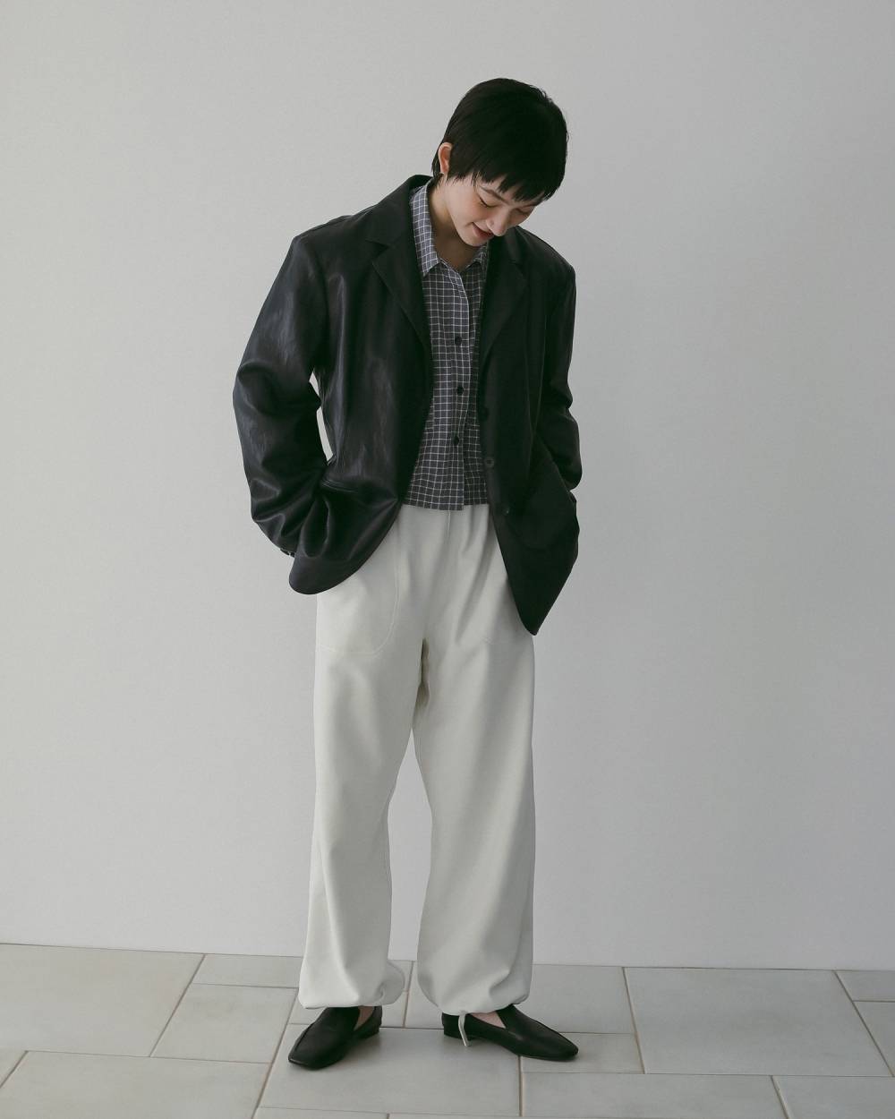 Check Short Shirts 62610415,Check Short Shirts(チェック ショート シャツ,62610415,シャツ,ブラウス,ショート丈,チェック柄,ànuke,アンヌーク,lifes,ライフズ,26ss