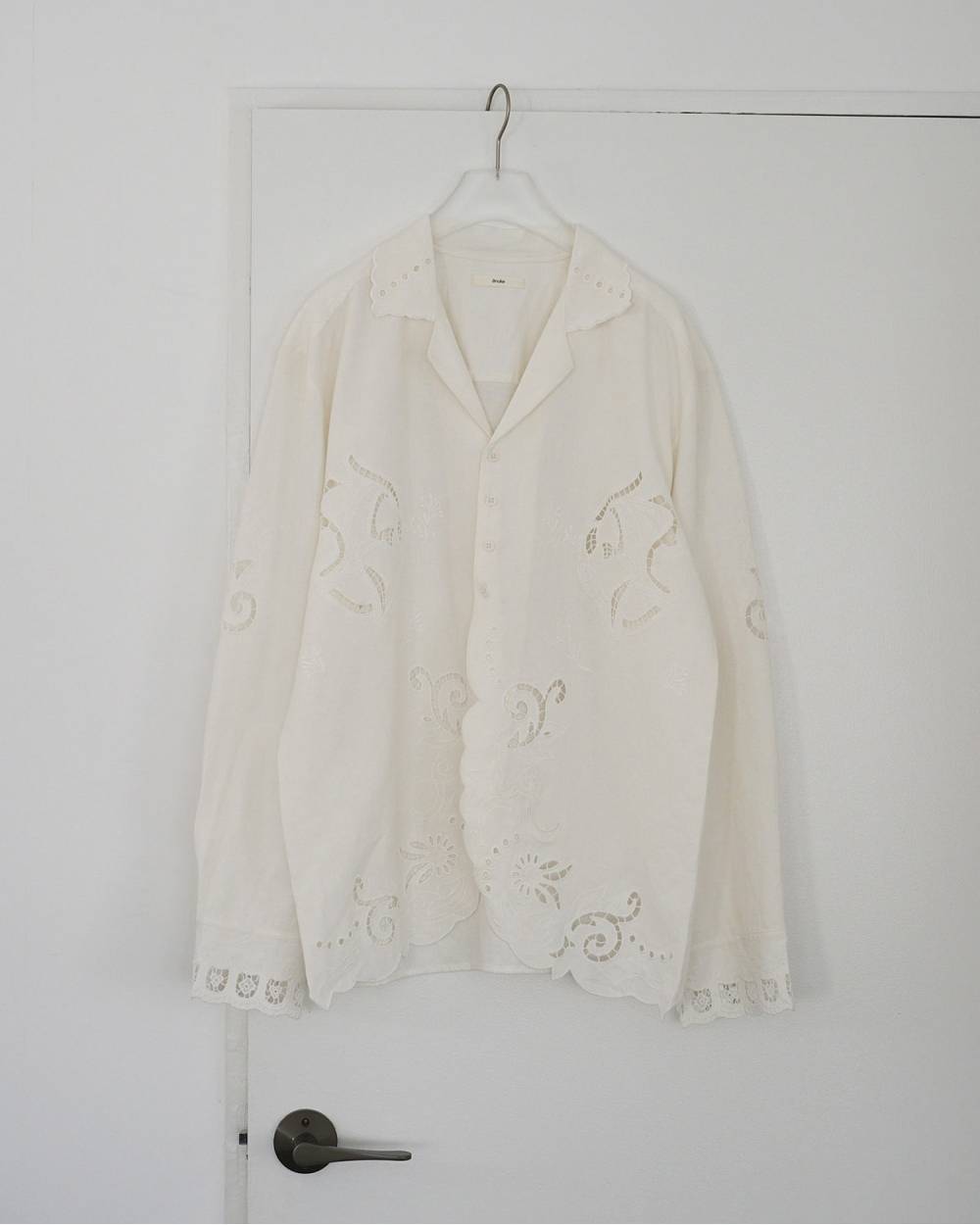 Cutwork Opencollar Shirts Cutwork Opencollar Shirts,カットワーク オープンカラー シャツ,62610418,シャツ,ブラウス,トップス,開襟シャツ,インド製,刺繍,ànuke,アンヌーク,lifes,ライフズ,26ss