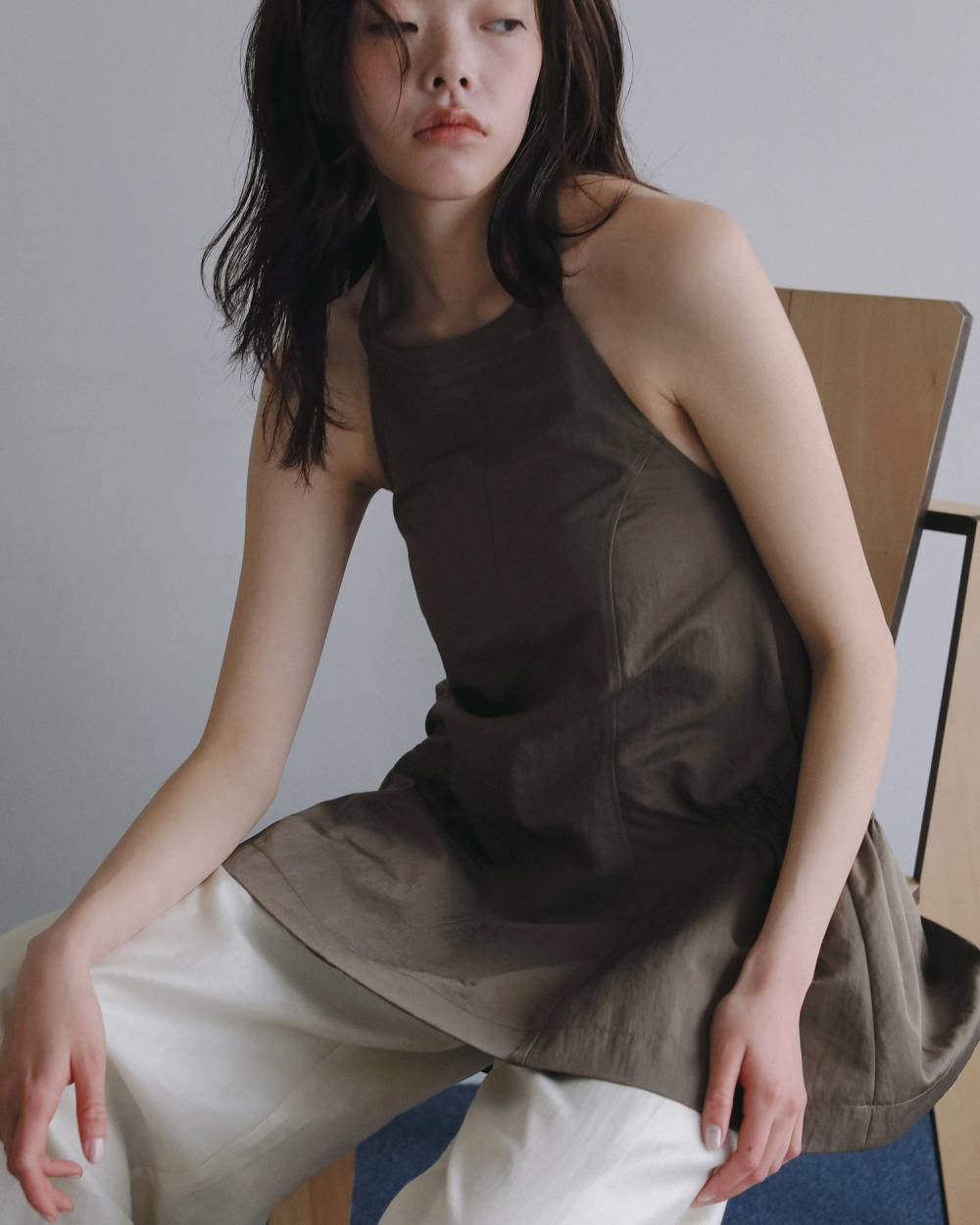 Ribbon Peplum Tops Ribbon Peplum Tops,リボン ペプラム トップス,62610427,トップス,ナイロン素材,ペプラム,ànuke,アンヌーク,lifes,ライフズ,26ss,26fall,26aw