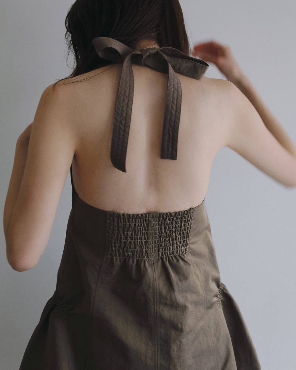 Ribbon Peplum Tops Ribbon Peplum Tops,リボン ペプラム トップス,62610427,トップス,ナイロン素材,ペプラム,ànuke,アンヌーク,lifes,ライフズ,26ss,26fall,26aw