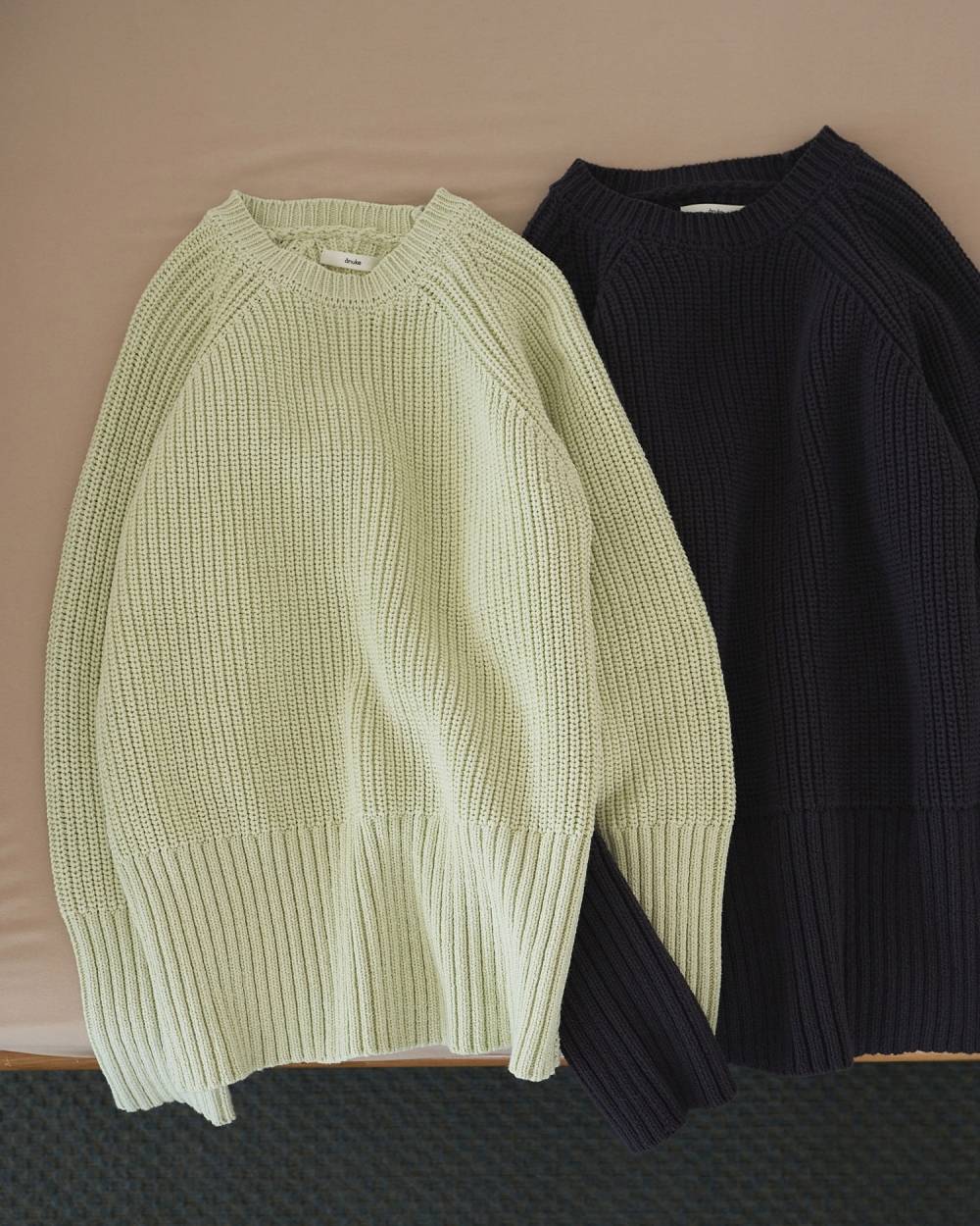 Cotton Over Knit 62610501,Cotton Over Knit(コットン オーバー ニット,62610501,ニット,ニットトップス,トップス,オーバーサイズ,コットン,綿100,ànuke,アンヌーク,lifes,ライフズ,26ss
