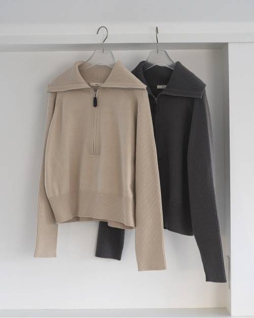 ànuke online store（アンヌーク） / Zip Rib KnitZip Rib Knit,ジップ