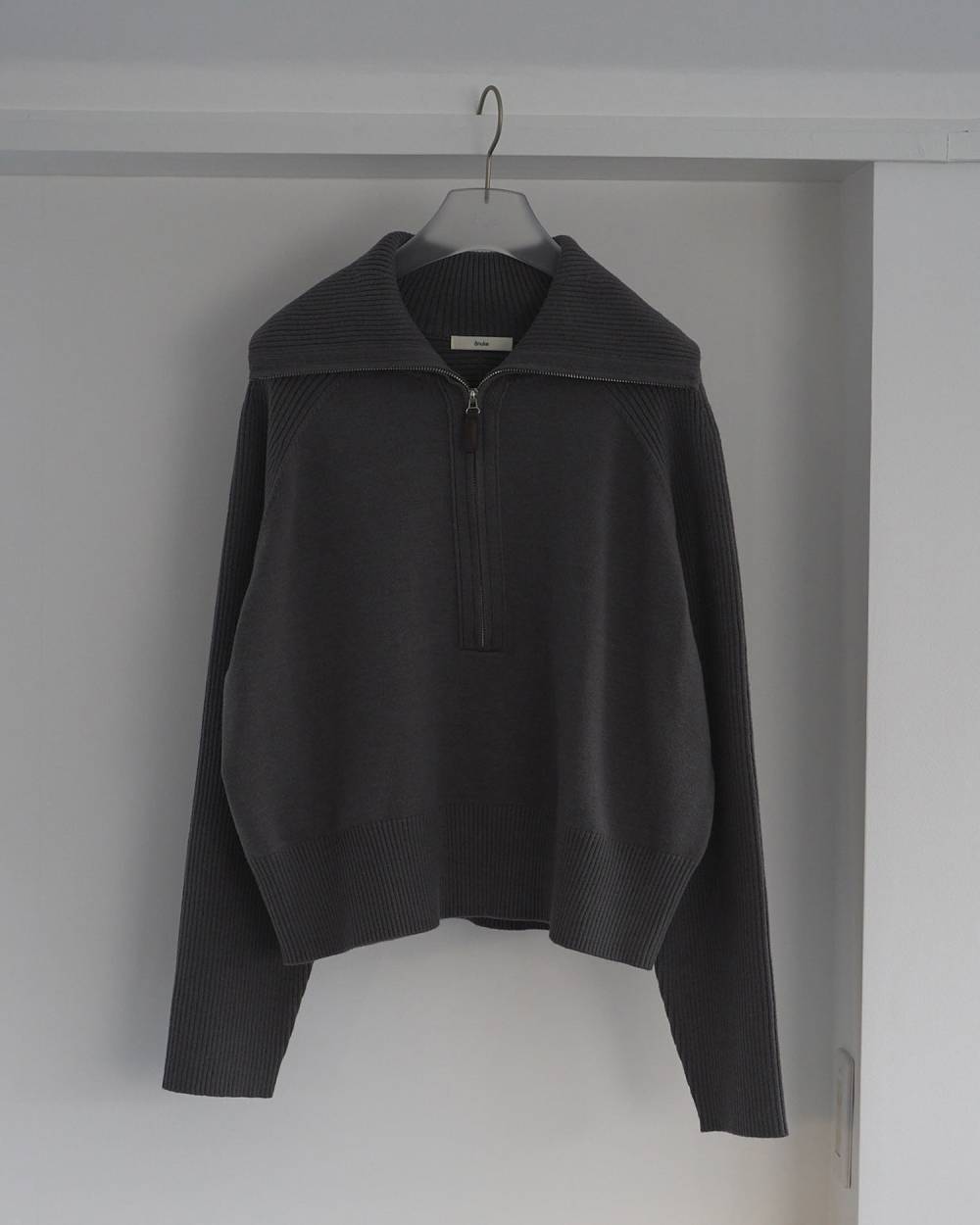 Zip Rib Knit Zip Rib Knit,ジップ リブ ニット,62610504,トップス,ハーフジップニットトップス,ニット,ànuke,アンヌーク,lifes,ライフズ,26ss