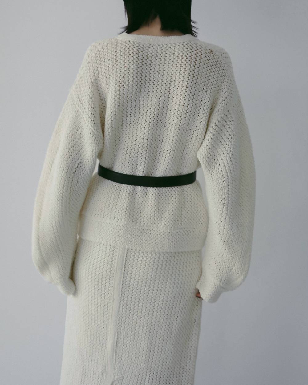 Crochet Knit Cardigan Crochet Knit Cardigan,クロシェ ニット カーディガン,62610511,カーディガン,カーデ,ニットカーディガン,トップス,羽織,ànuke,アンヌーク,lifes,ライフズ,26ss