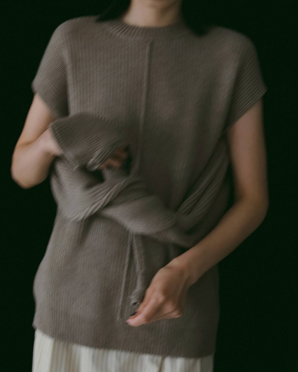 Slit Rib Knit Slit Rib Knit,スリット リブ ニット,62610523,トップス,ニット,ニットトップス,2WAY,ànuke,アンヌーク,lifes,ライフズ,26ss