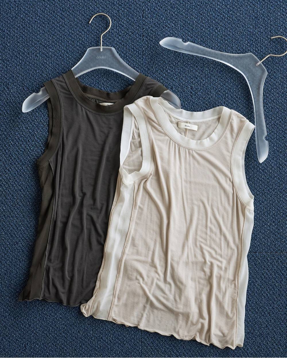 Bicolor Tank Top Bicolor Tank Top,バイカラー タンク トップ,62610607,トップス,タンクトップ,タンク,ノースリーブ,ノースリ,ànuke,アンヌーク,lifes,ライフズ,26ss,26fall,26aw