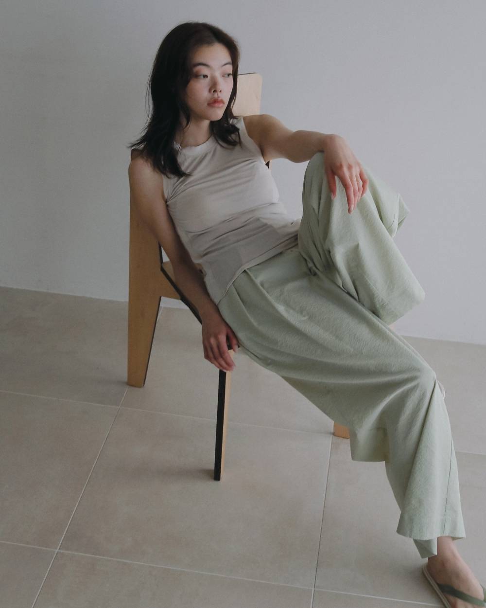 Bicolor Tank Top Bicolor Tank Top,バイカラー タンク トップ,62610607,トップス,タンクトップ,タンク,ノースリーブ,ノースリ,ànuke,アンヌーク,lifes,ライフズ,26ss,26fall,26aw