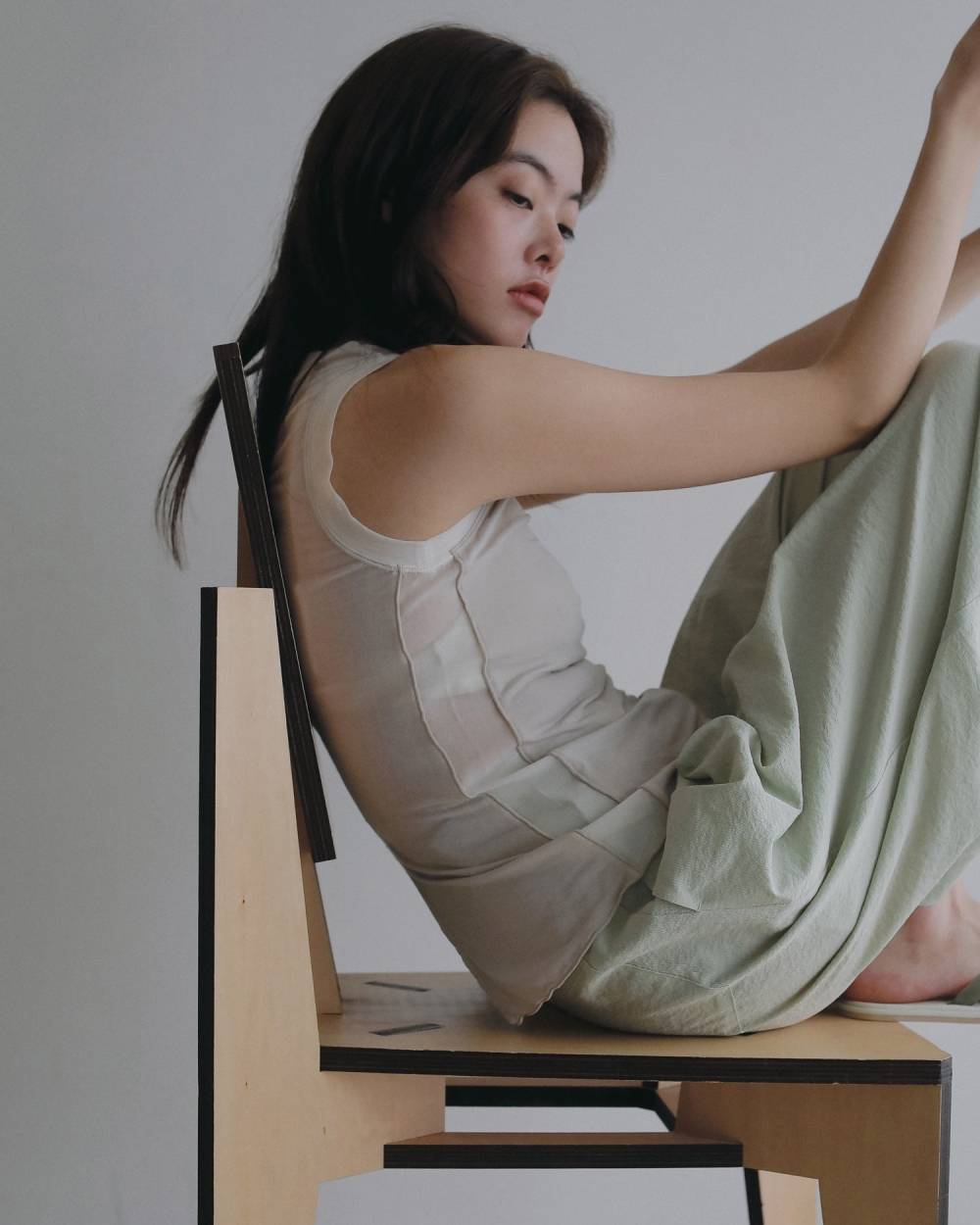 Bicolor Tank Top Bicolor Tank Top,バイカラー タンク トップ,62610607,トップス,タンクトップ,タンク,ノースリーブ,ノースリ,ànuke,アンヌーク,lifes,ライフズ,26ss,26fall,26aw