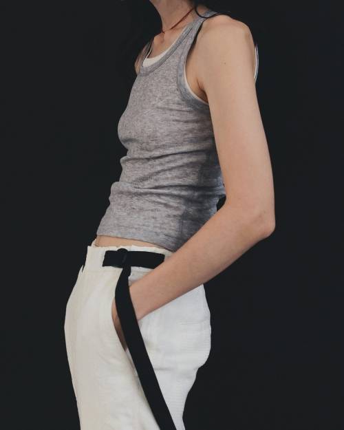 アンヌーク　Linen Cachecoeur Tops ベージュ anuke 【SALE】anuke アンヌーク 即日発送 Linen Cachecoeur