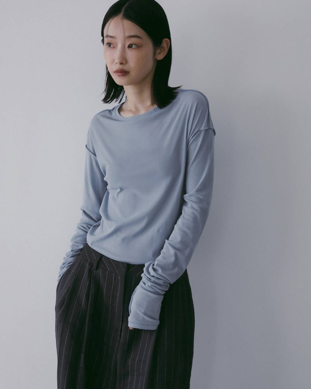 Sheer Long T-Shirts Sheer Long T-Shirts,シアー ロング Tシャツ,62610624,Tシャツ,ロング丈,ロンT,カットソー,トップス,ànuke,アンヌーク,lifes,ライフズ,26ss