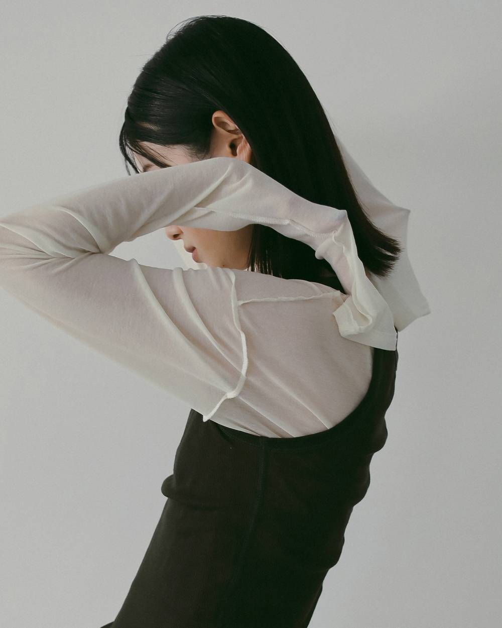 Sheer Long T-Shirts Sheer Long T-Shirts,シアー ロング Tシャツ,62610624,Tシャツ,ロング丈,ロンT,カットソー,トップス,ànuke,アンヌーク,lifes,ライフズ,26ss