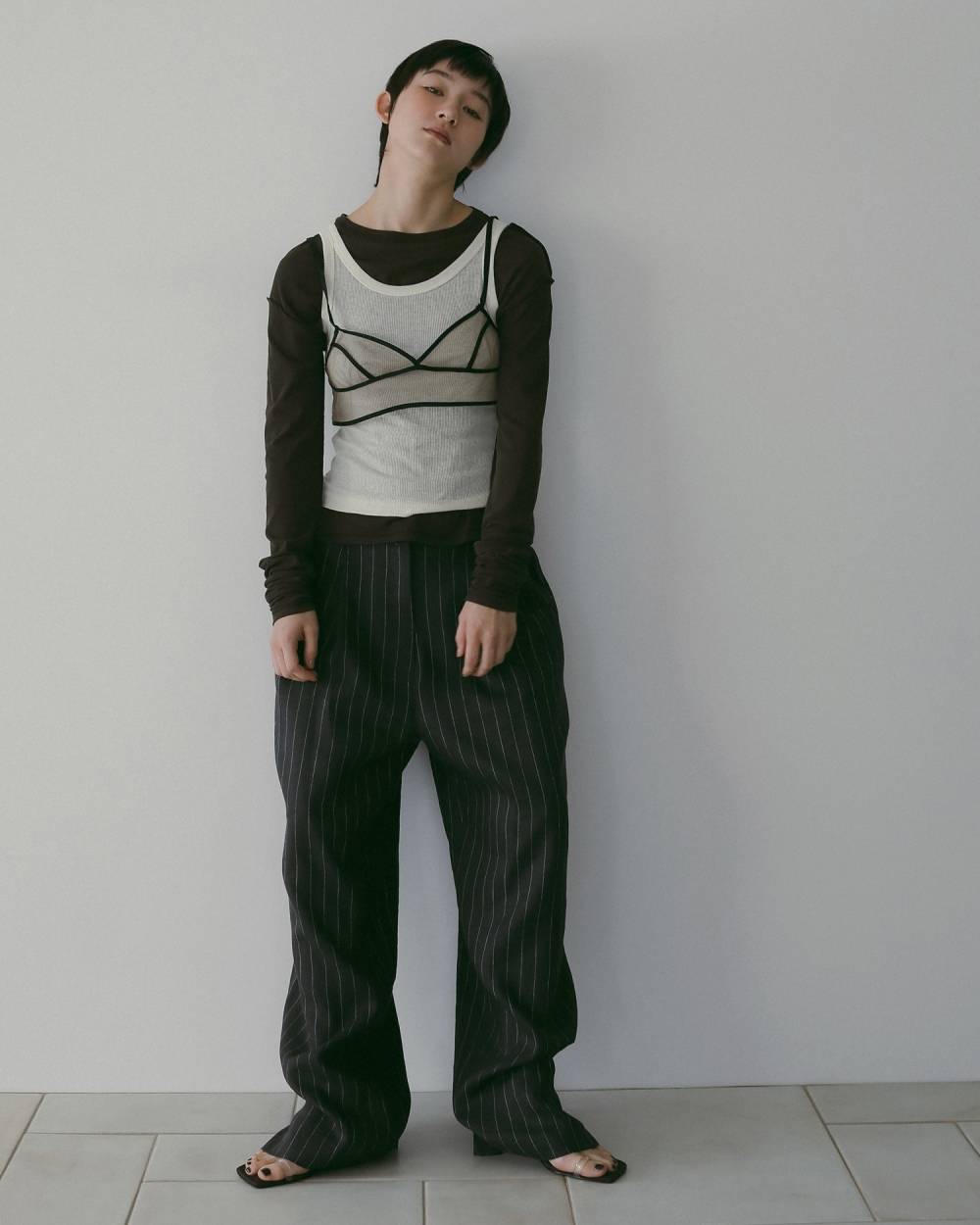 Sheer Long T-Shirts Sheer Long T-Shirts,シアー ロング Tシャツ,62610624,Tシャツ,ロング丈,ロンT,カットソー,トップス,ànuke,アンヌーク,lifes,ライフズ,26ss
