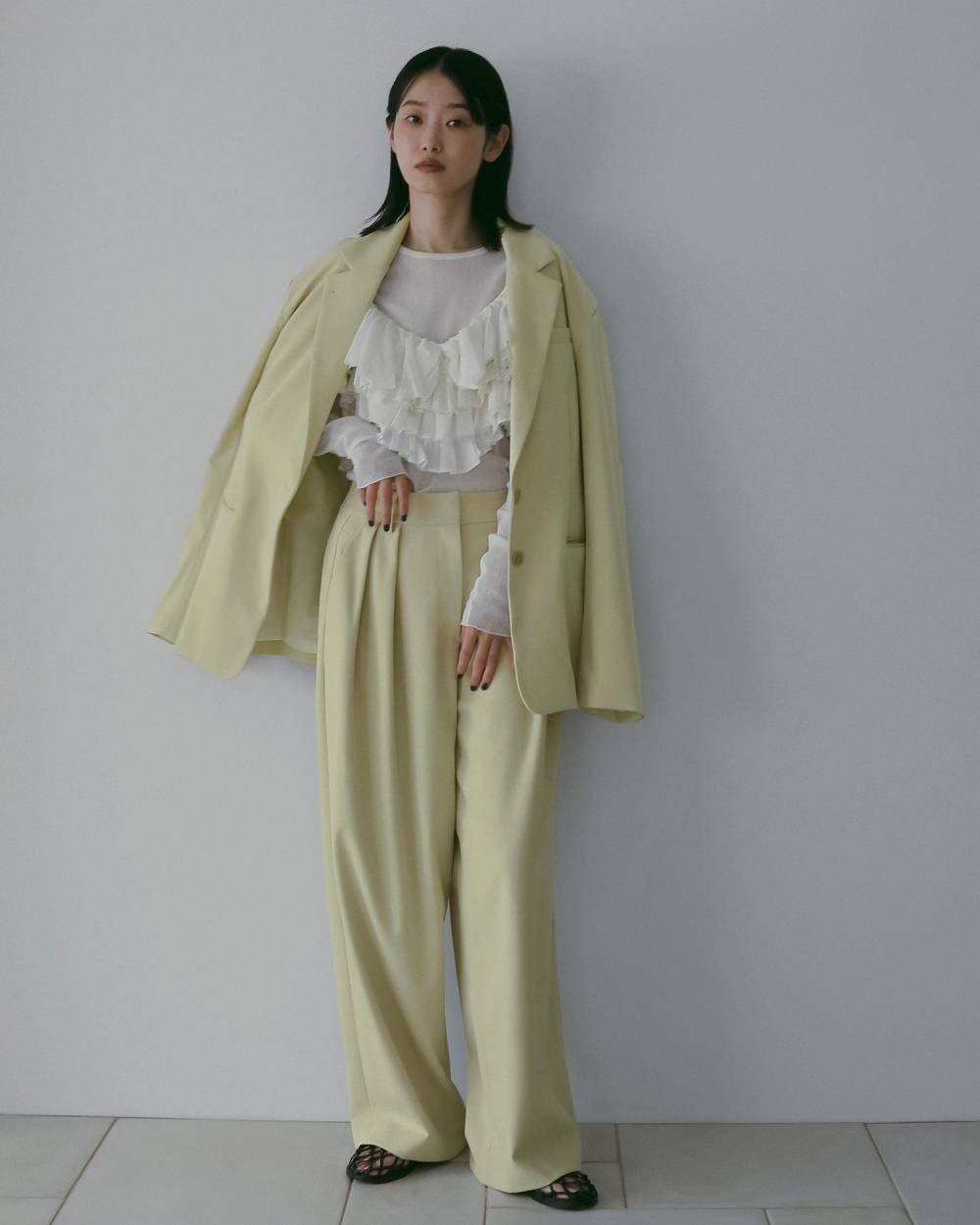 Doubletuck Wide Pants Doubletuck Wide Pants,ダブルタック ワイド パンツ,62610703,ボトム,パンツ,ワイドパンツ,ànuke,アンヌーク,lifes,ライフズ,26ss