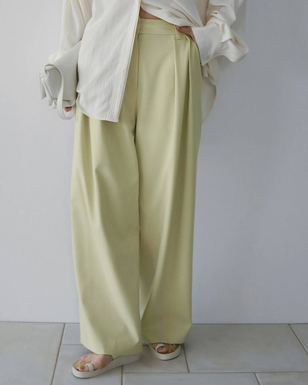 Doubletuck Wide Pants Doubletuck Wide Pants,ダブルタック ワイド パンツ,62610703,ボトム,パンツ,ワイドパンツ,ànuke,アンヌーク,lifes,ライフズ,26ss