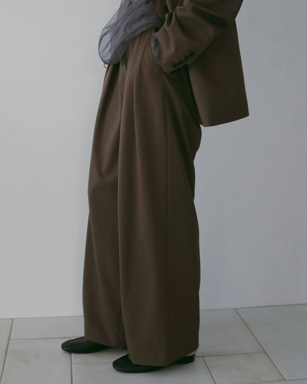 Doubletuck Wide Pants Doubletuck Wide Pants,ダブルタック ワイド パンツ,62610703,ボトム,パンツ,ワイドパンツ,ànuke,アンヌーク,lifes,ライフズ,26ss