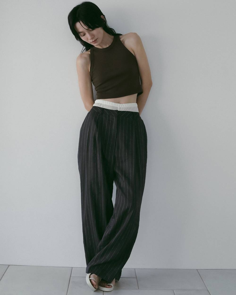 Linen Tuck Pants Linen Tuck Pants,リネン タック パンツ,62610706,ボトム,パンツ,リネン素材,ワイド,ワイドパンツ,ànuke,アンヌーク,lifes,ライフズ,26ss
