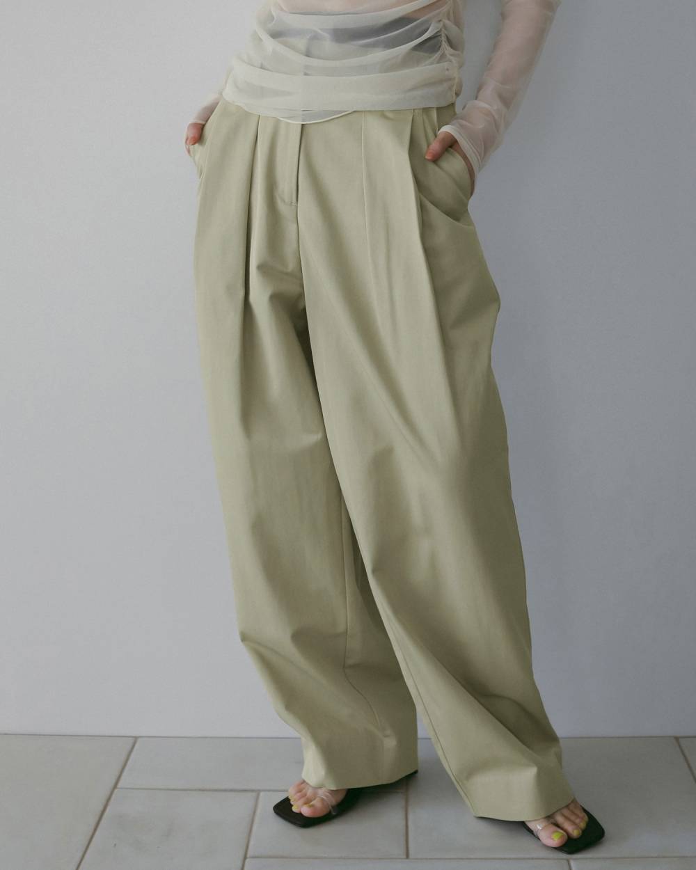 Twill Loose Pants Twill Loose Pants,ツイル ルーズ パンツ,62610708,ボトム,パンツ,ツイル素材,ワイドサイズ,ワイドパンツ,ànuke,アンヌーク,lifes,ライフズ,26ss