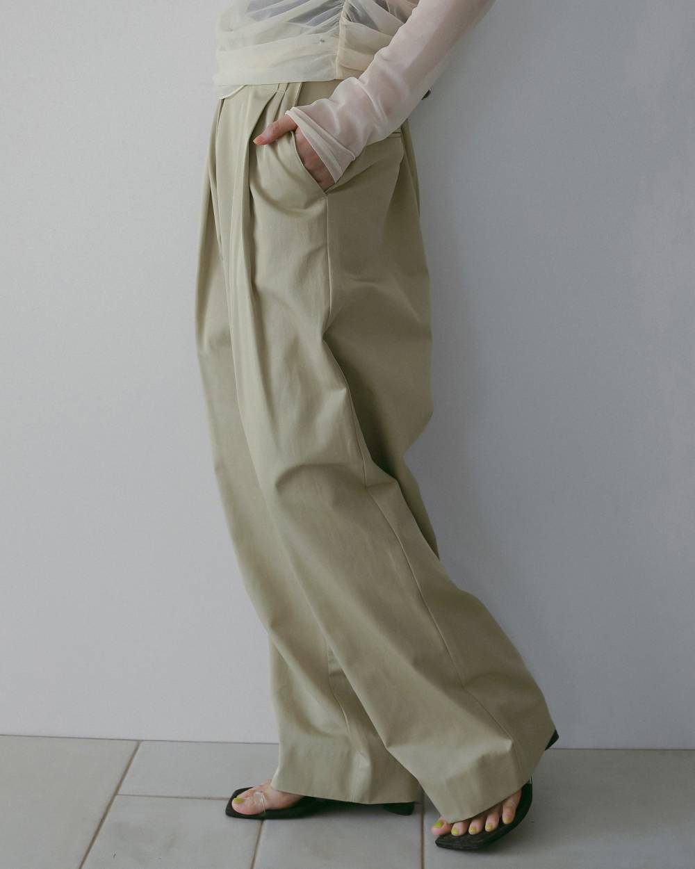 Twill Loose Pants Twill Loose Pants,ツイル ルーズ パンツ,62610708,ボトム,パンツ,ツイル素材,ワイドサイズ,ワイドパンツ,ànuke,アンヌーク,lifes,ライフズ,26ss