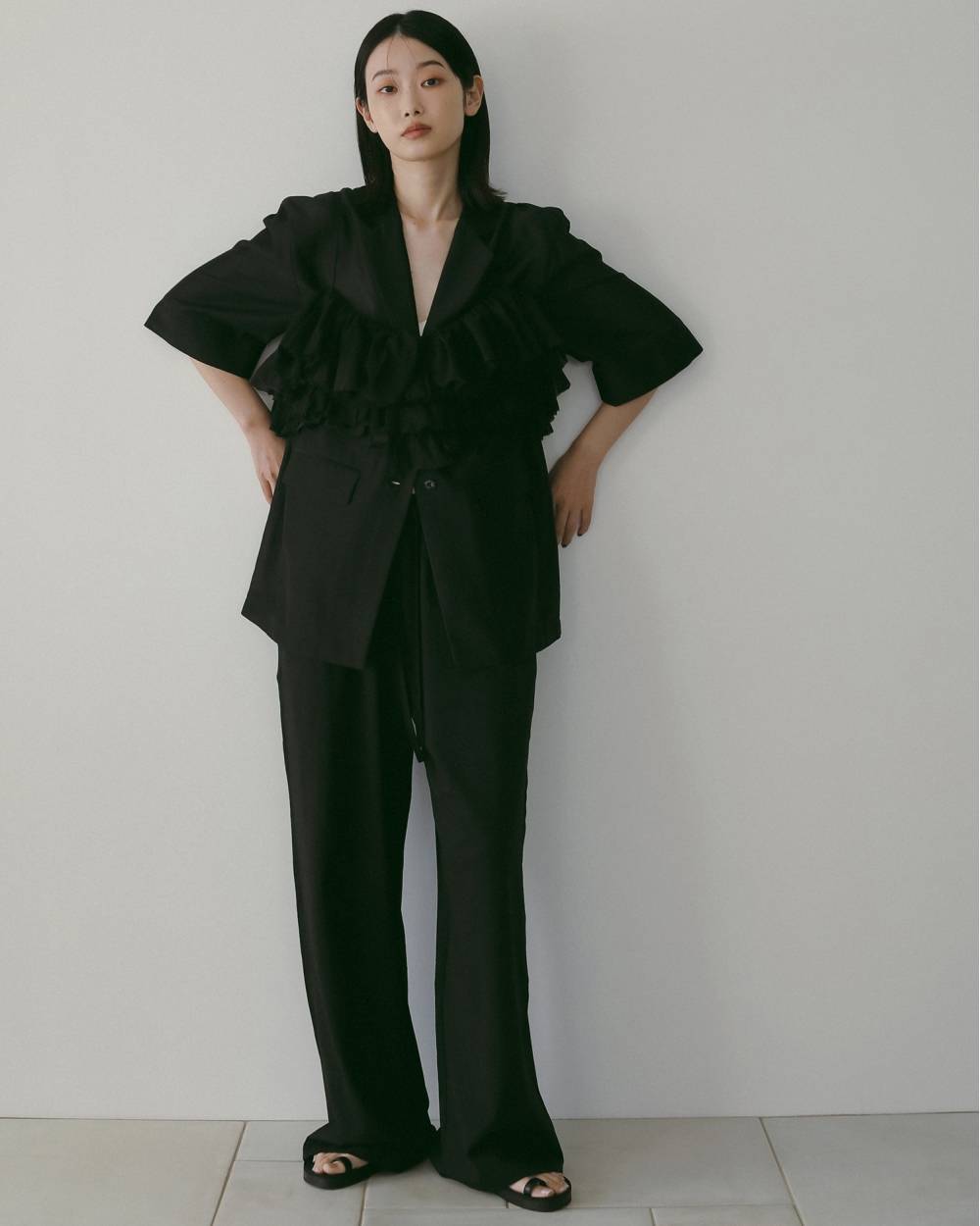 Cut Rough Pants Cut Rough Pants,カット ラフ パンツ,62610709,ボトム,パンツ,イージーパンツ,ワイド,ànuke,アンヌーク,lifes,ライフズ,26ss