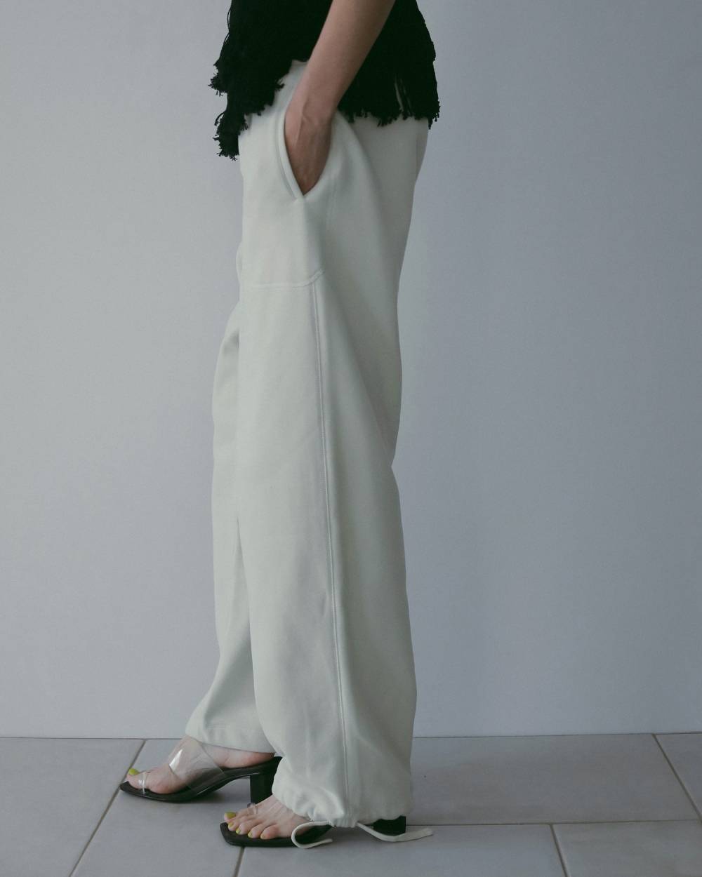 Stitch Sweat Pants Stitch Sweat Pants,ステッチ スウェット パンツ,62610715,パンツ,ボトム,スウェット,スウェットパンツ,裏起毛,ànuke,アンヌーク,lifes,ライフズ,26ss