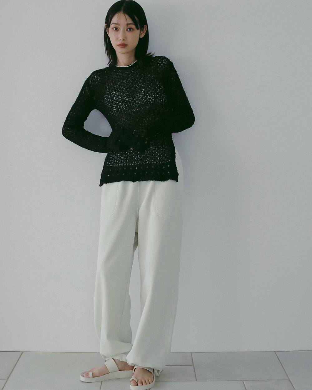 Stitch Sweat Pants Stitch Sweat Pants,ステッチ スウェット パンツ,62610715,パンツ,ボトム,スウェット,スウェットパンツ,裏起毛,ànuke,アンヌーク,lifes,ライフズ,26ss