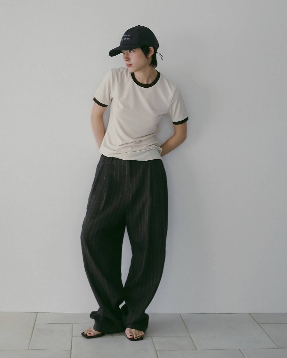 Drawstring Logo Cap Drawstring Logo Cap,ドロストリング ロゴ キャップ,62611010,帽子,キャップ,ロゴキャップ,雑貨,ànuke,アンヌーク,lifes,ライフズ,26ss