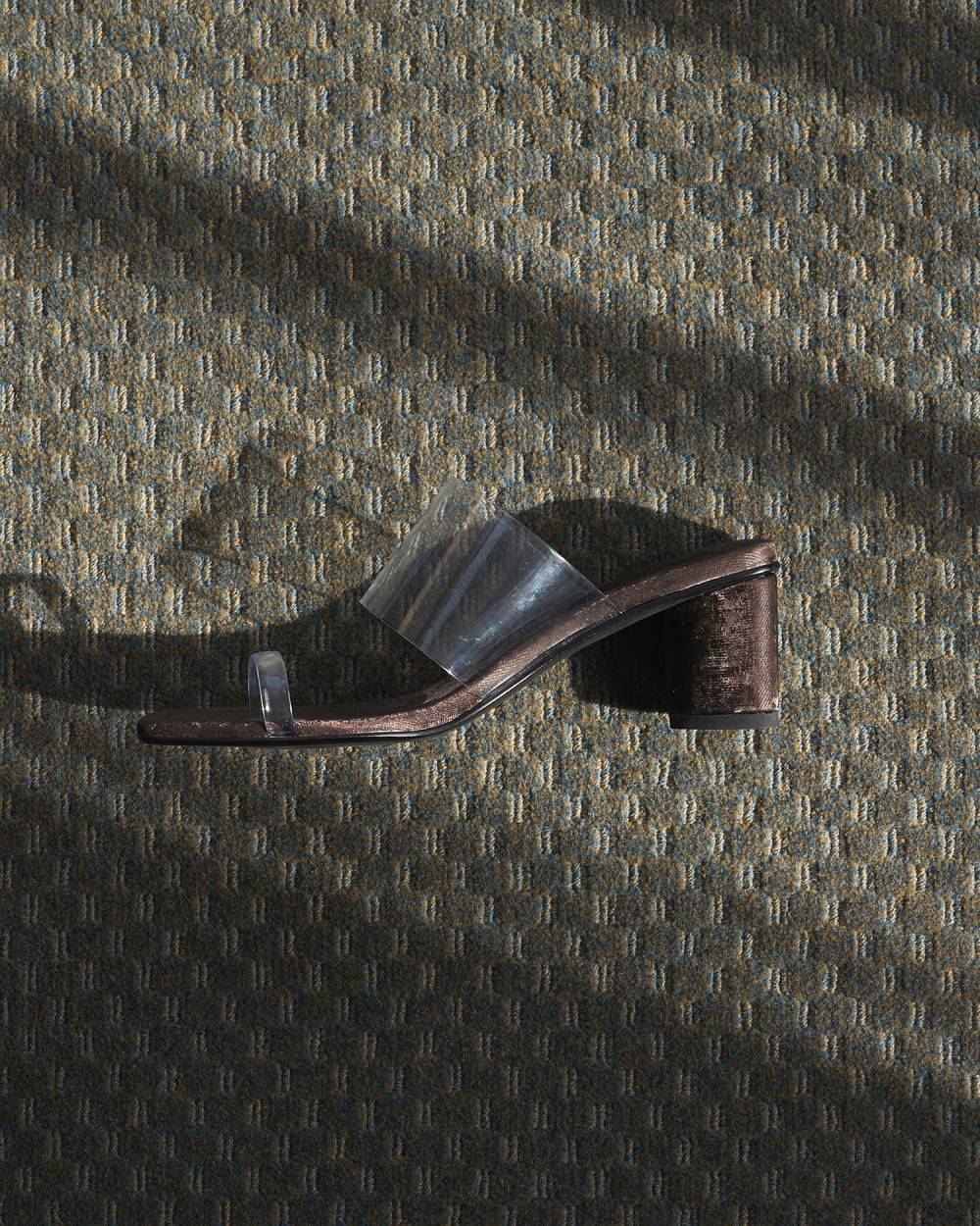 Square Clear Sandals Square Clear Sandals,スクエア クリア サンダル,62611019,サンダル,ヒールサンダル,シューズ,靴,クリア素材,ベロア,ànuke,アンヌーク,lifes,ライフズ,26ss